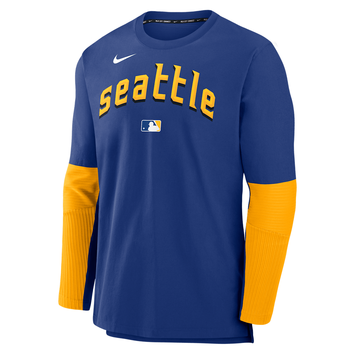 Seattle Mariners Authentic Collection City Connect Player Chamarra sin cierre Nike Dri-FIT de la MLB para hombre
