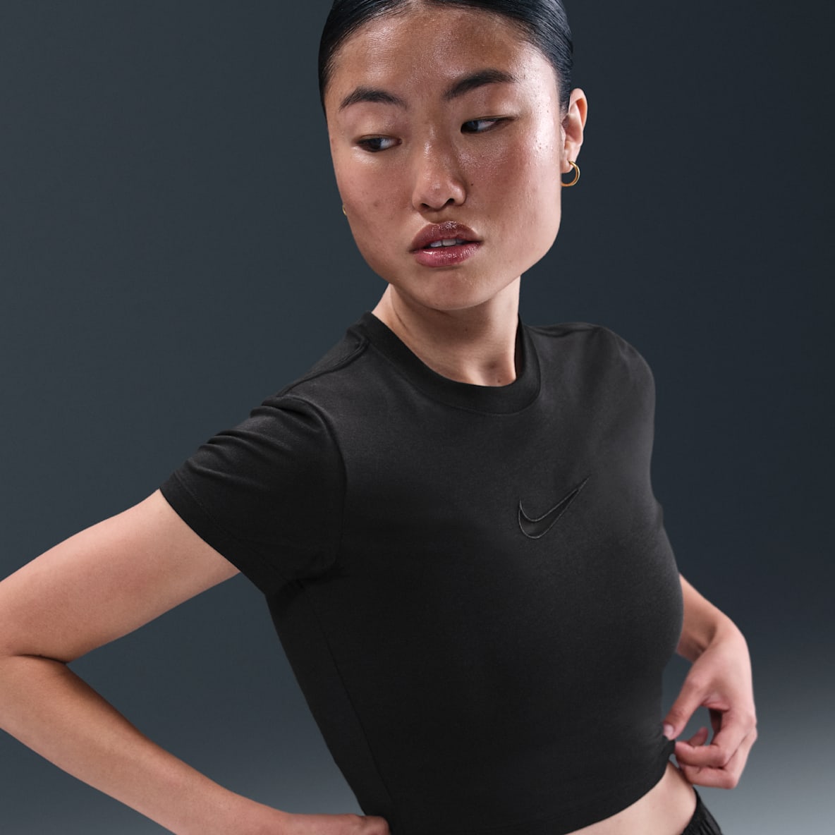 나이키 스포츠웨어 칠 니트 나이키 스포츠웨어 칠 니트 여성 크롭 티셔츠