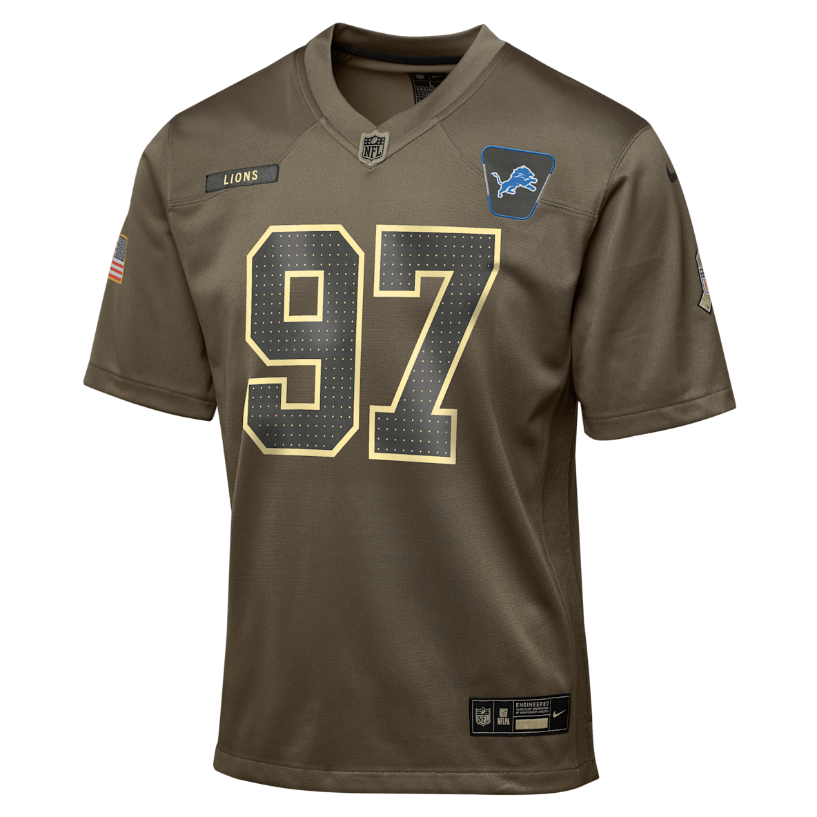 Aidan Hutchinson Detroit Lions Salute to Service Aidan Hutchinson Detroit Lions Salute to Service Big Kids’ Nike NFL Game Jersey