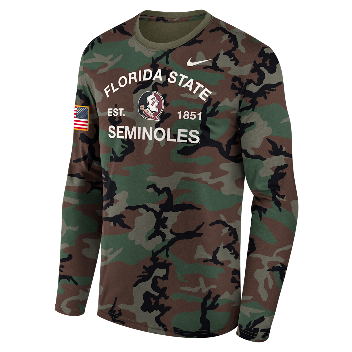 Florida State 2025 Military Appreciation Legend Florida State 2025 Military Appreciation Legend Men's Nike Dri-FIT College Long-Sleeve T-Shirt