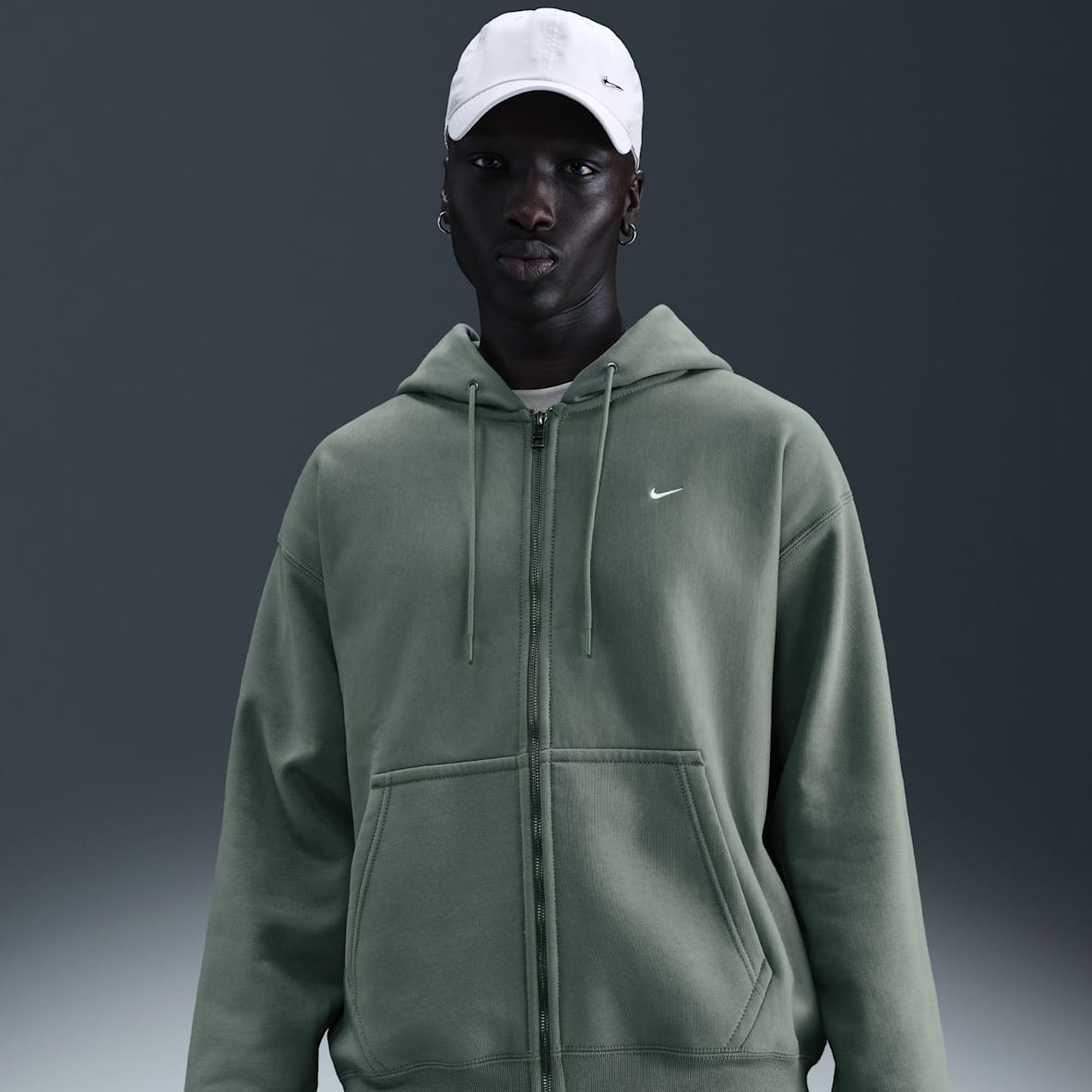 Nike Solo Swoosh Nike Solo Swoosh Men's Full-Zip Fleece Hoodie