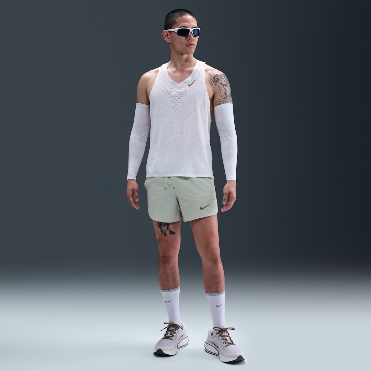 Nike x Jakob กางเกงวิ่งขาสั้น 5 นิ้วมีซับในผู้ชาย Dri-FIT