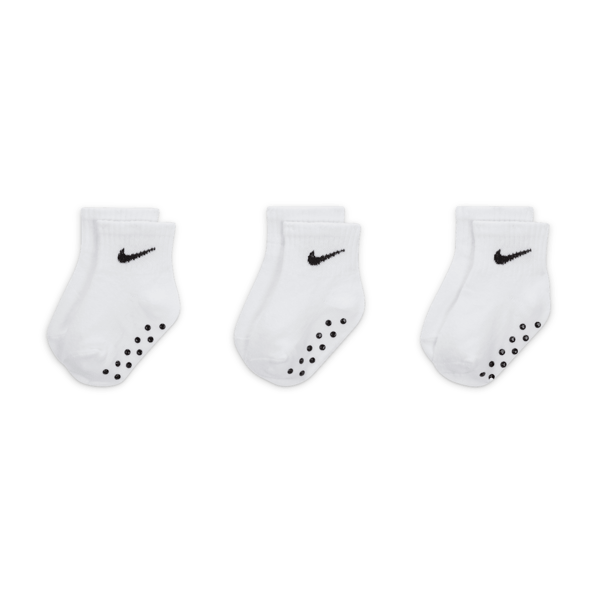 Nike Nike Baby Swoosh Ankle Gripper Socks (3-Pairs)