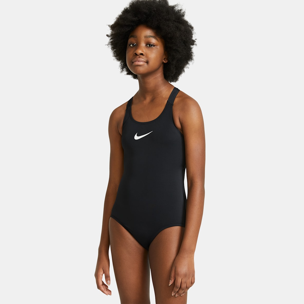Nike Essential Nike Essential Banyador d'una peça amb un disseny d'esquena creuada - Nena