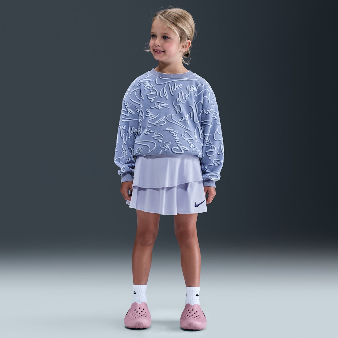 Nike Swoosh On Pointe Nike Swoosh On Pointe Little Kids' Floral Futura 2-Piece Scooter Set