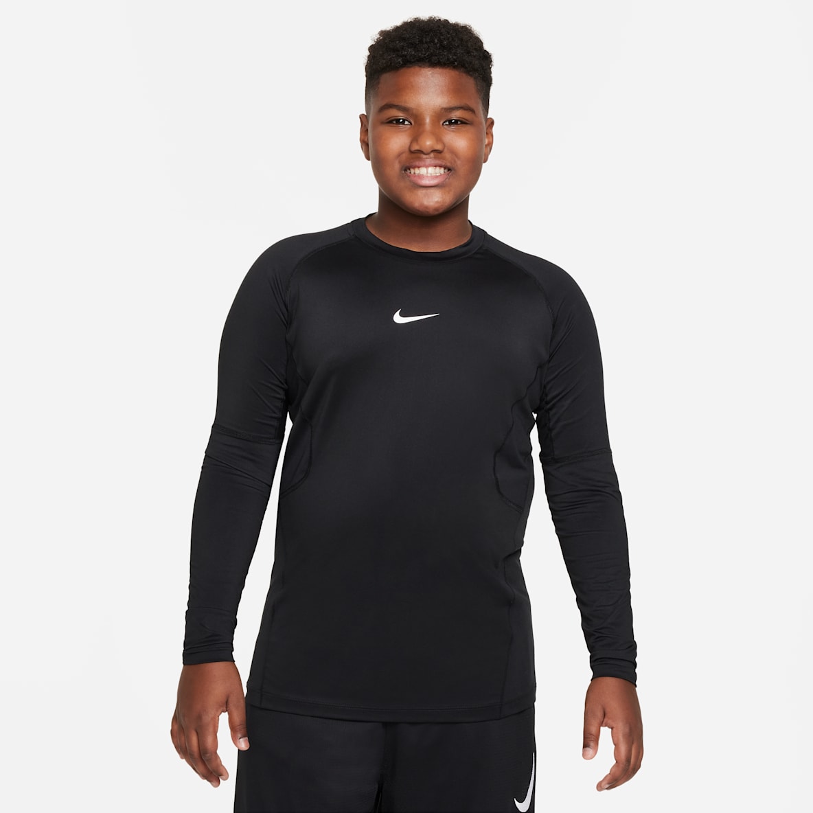 Nike Pro Nike Pro Big Kids' (Boys') Dri-FIT Long-Sleeve Top (Extended Size)