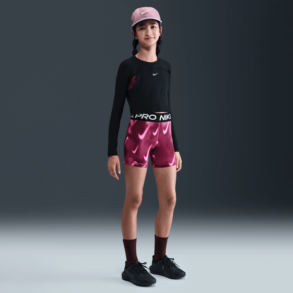 Nike Pro Nike Pro Older Kids' (Girls') Dri-FIT 7.5cm (approx.) Shorts