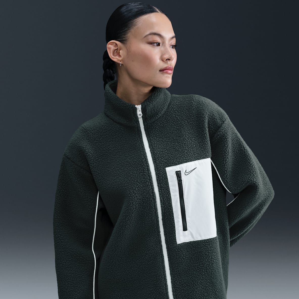 나이키 스포츠웨어 나이키 스포츠웨어 여성 풀집 하이파일 플리스 재킷