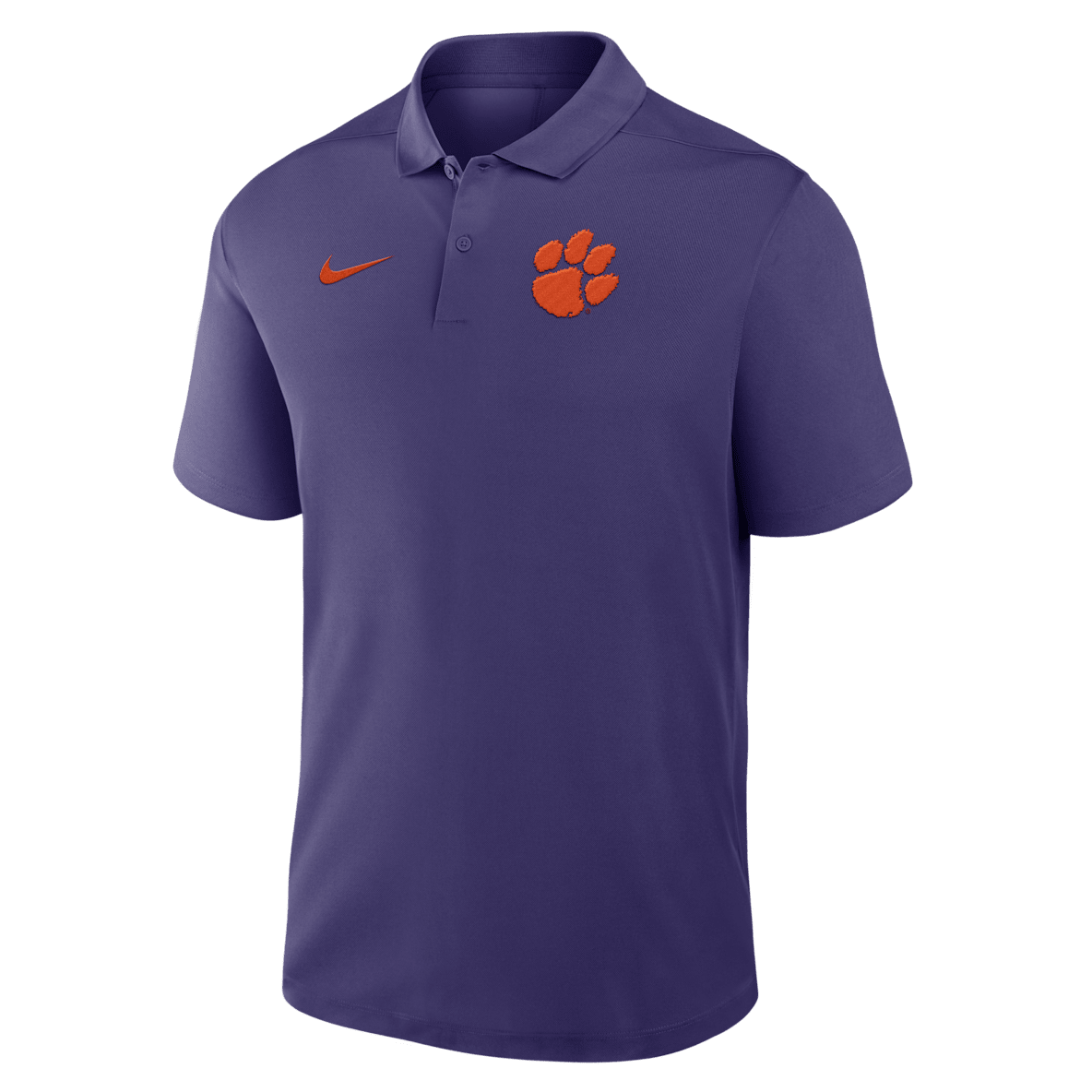 Clemson Primetime Victory Primary Logo Polo universitario Nike Dri-FIT para hombre