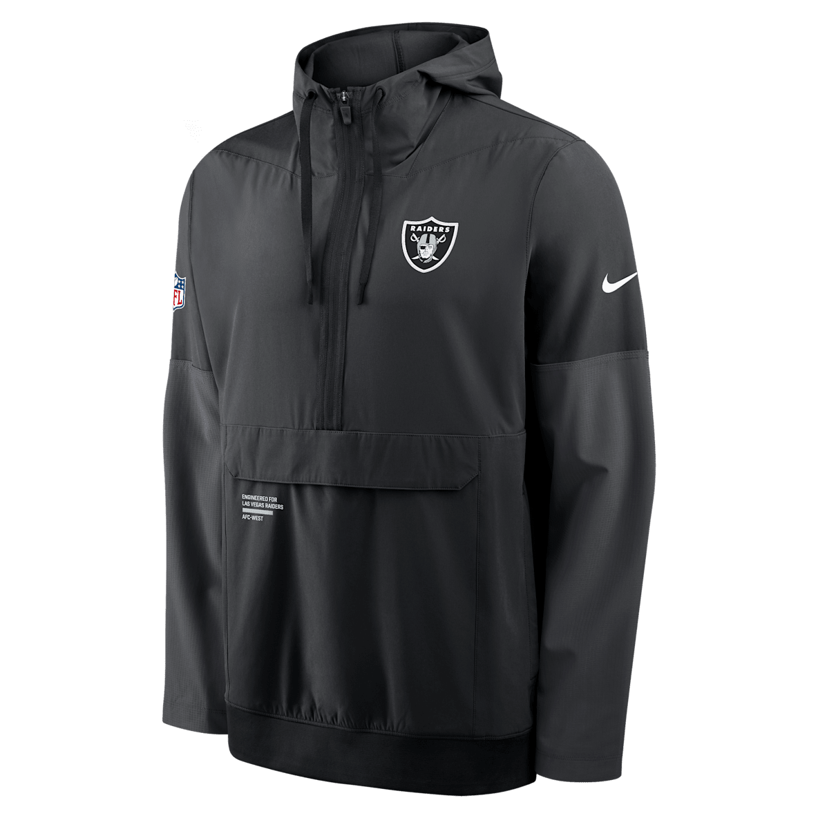 Las Vegas Raiders Well Rounded Anorak Las Vegas Raiders Well Rounded Anorak Men's Nike NFL 1/2-Zip Hooded Jacket