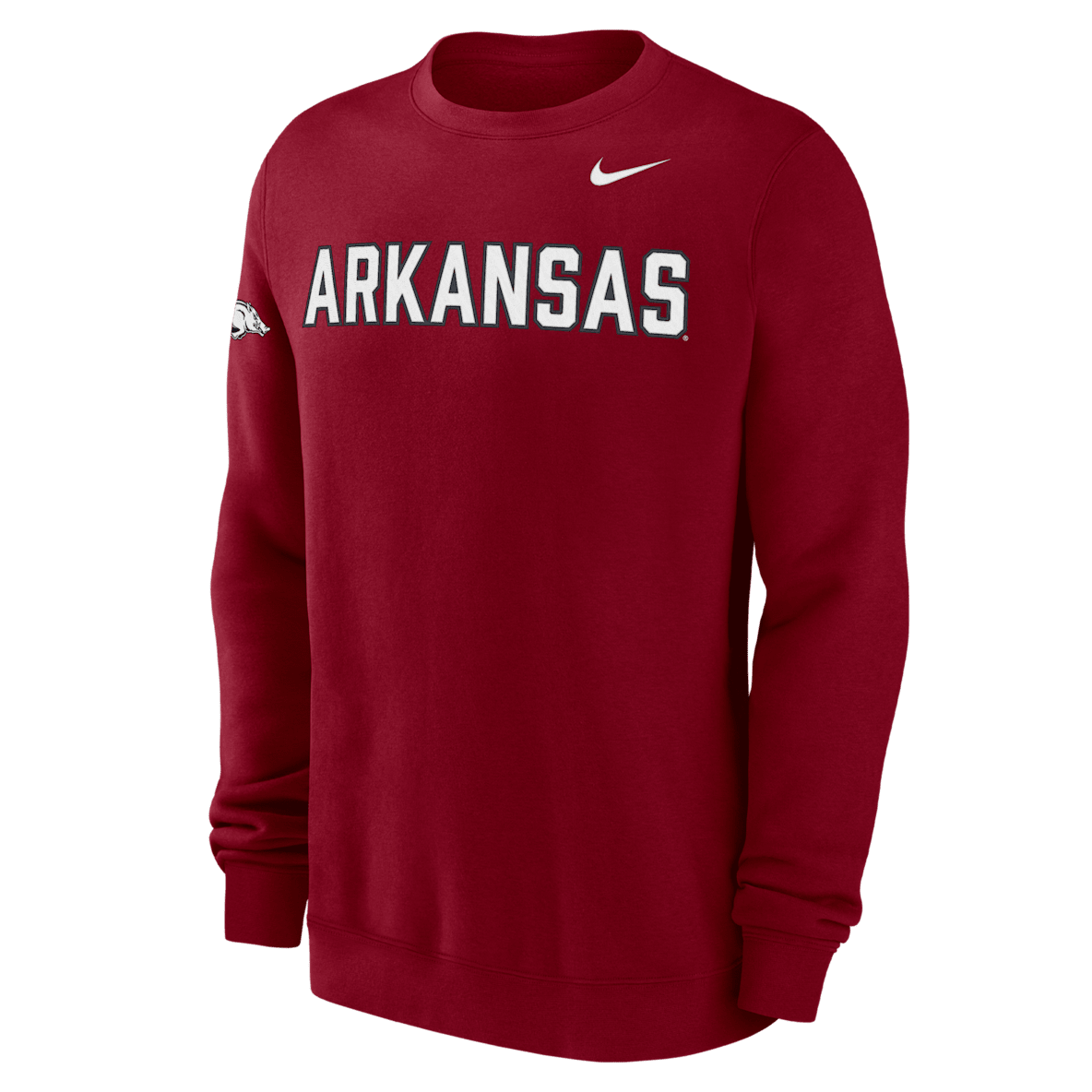 Arkansas Club Fleece Arkansas Club Fleece Men's Nike College Crew-Neck Sweatshirt