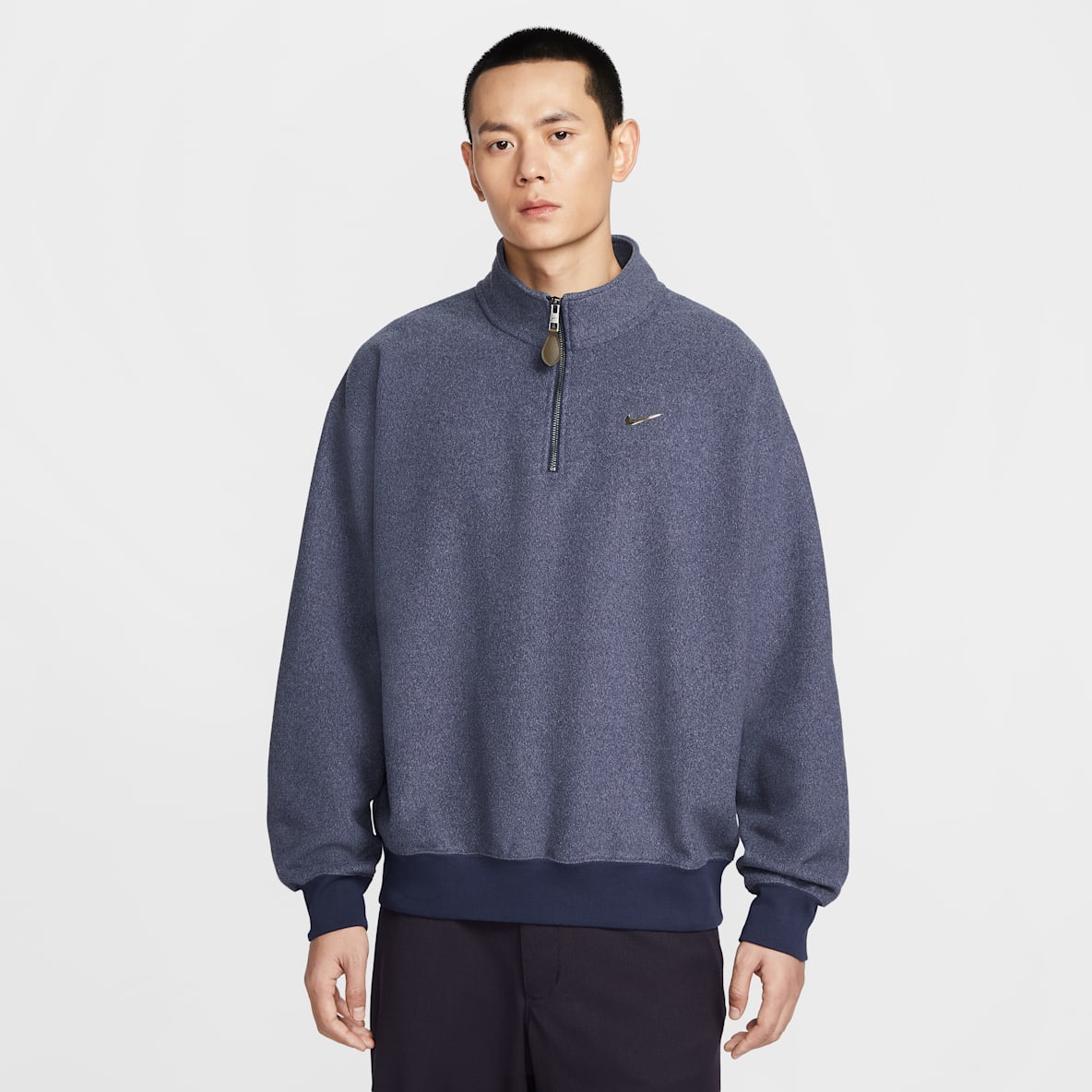 나이키 솔로 스우시 남성 플리스 쿼터집 탑