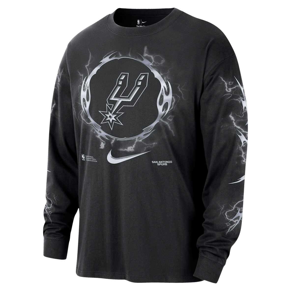 San Antonio Spurs Courtside Men's Nike NBA Long-Sleeve T-Shirt