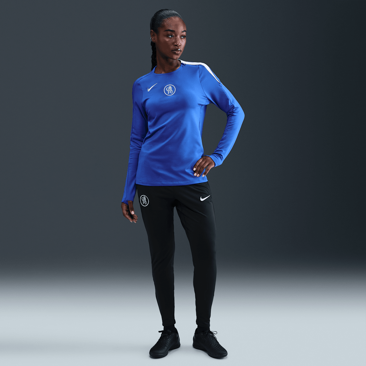 Chelsea FC Strike (tredjedrakt) Chelsea FC Strike (tredjedrakt) Nike Dri-FIT Total 90 strikket fotballbukse til dame