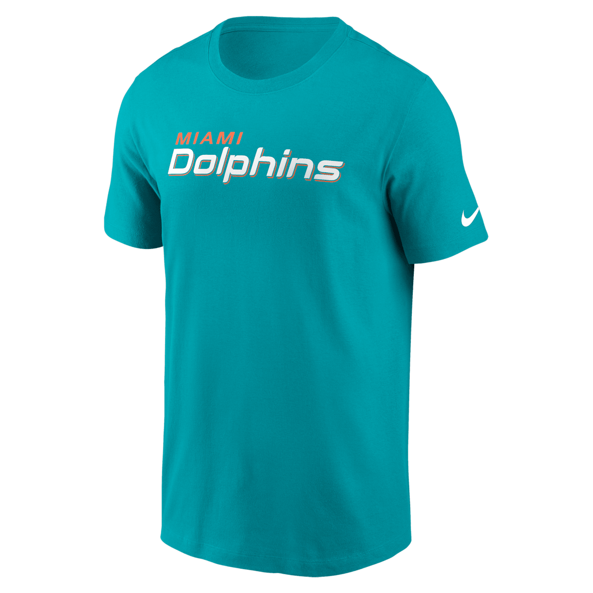 Miami Dolphins Primetime Wordmark Essential Miami Dolphins Primetime Wordmark Essential Men's Nike NFL T-Shirt
