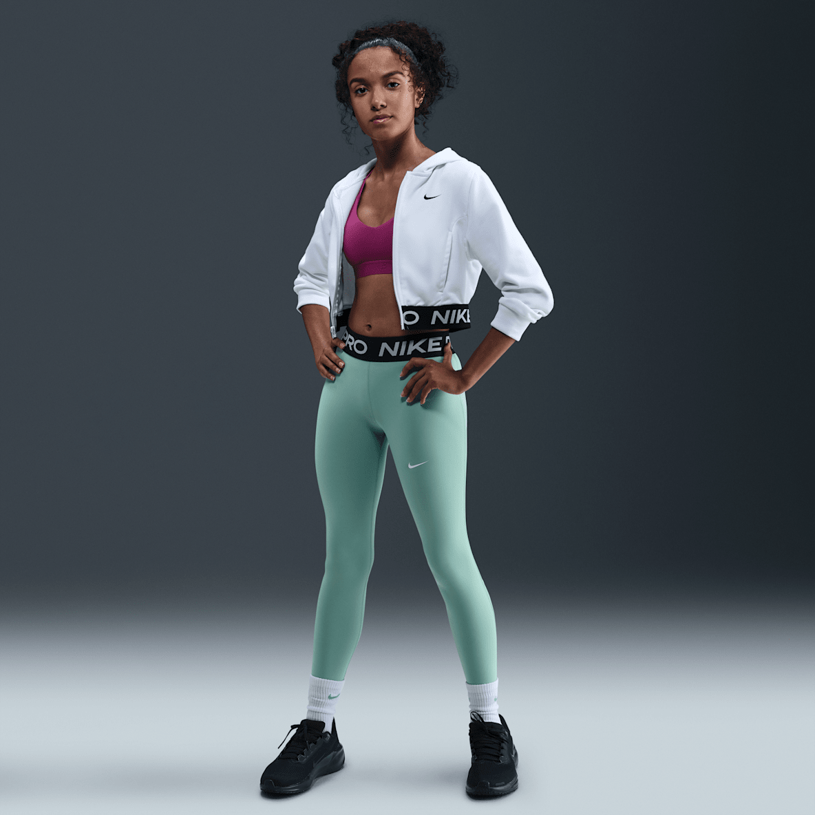 Nike Pro Nike Pro Girls' Mid-Rise Leggings