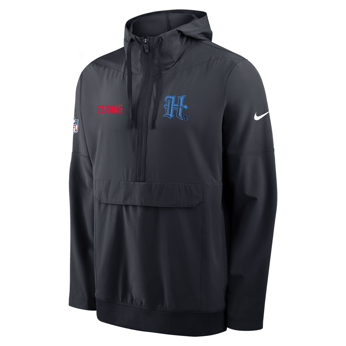 Houston Texans Alt Option Route Anorak Houston Texans Alt Option Route Anorak Men's Nike NFL 1/2-Zip Hooded Jacket