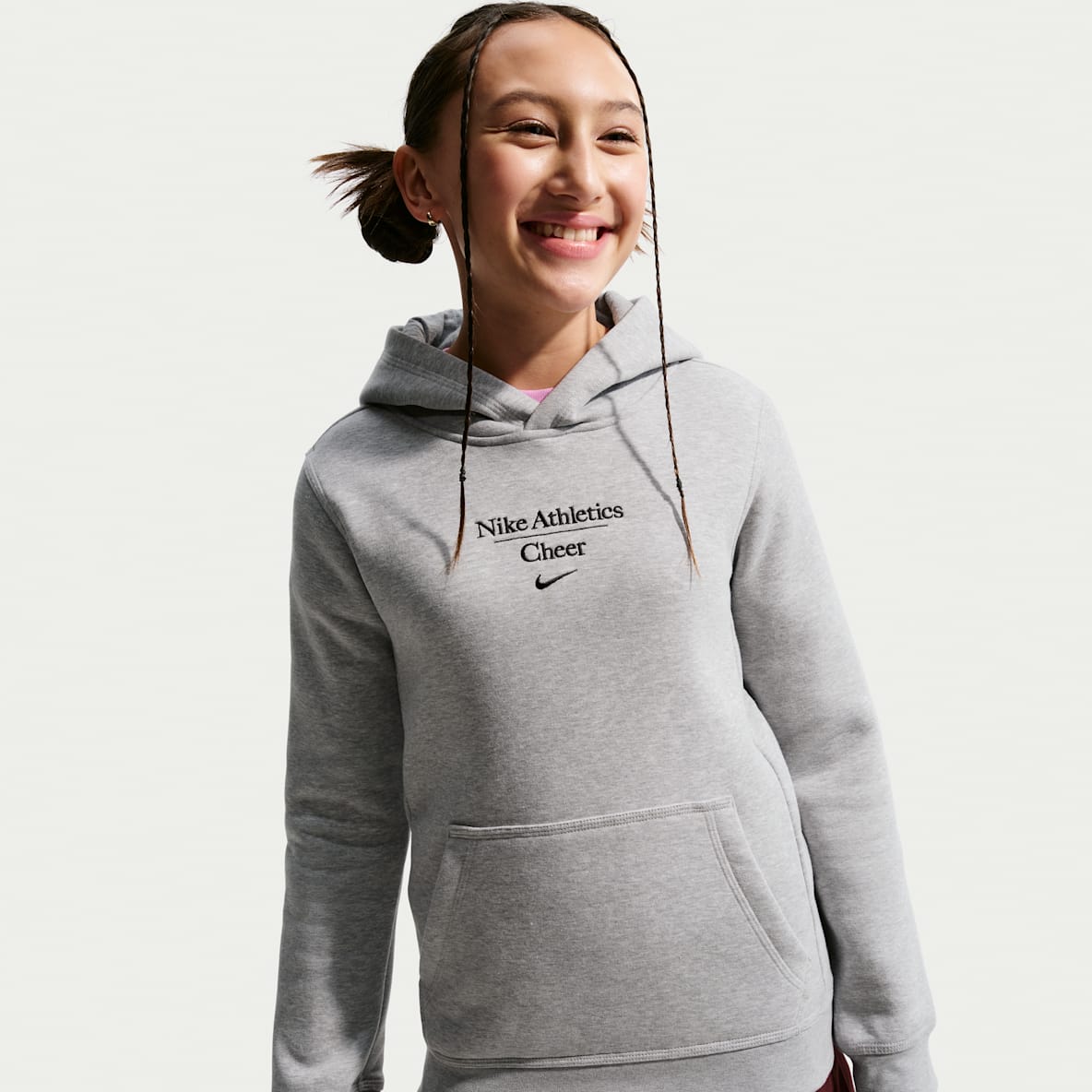 Nike Sudadera con gorro sin cierre Cheer para para niños talla grande