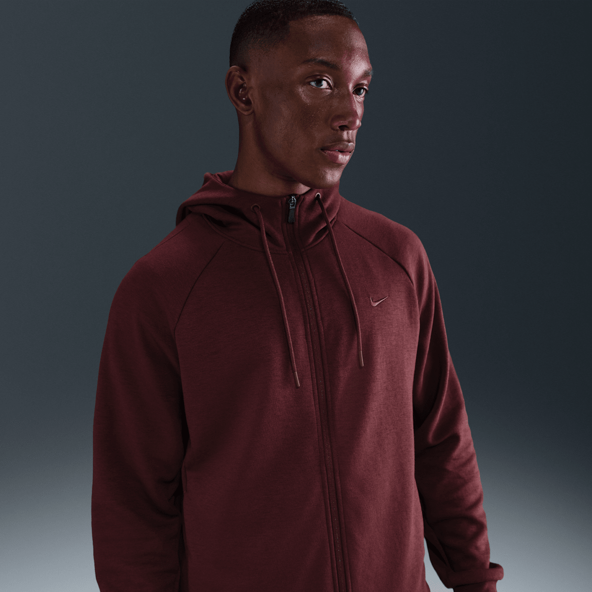Nike Primary Fleece Nike Primary Fleece Hoodie de desempenho com fecho completo Dri-FIT UV para homem