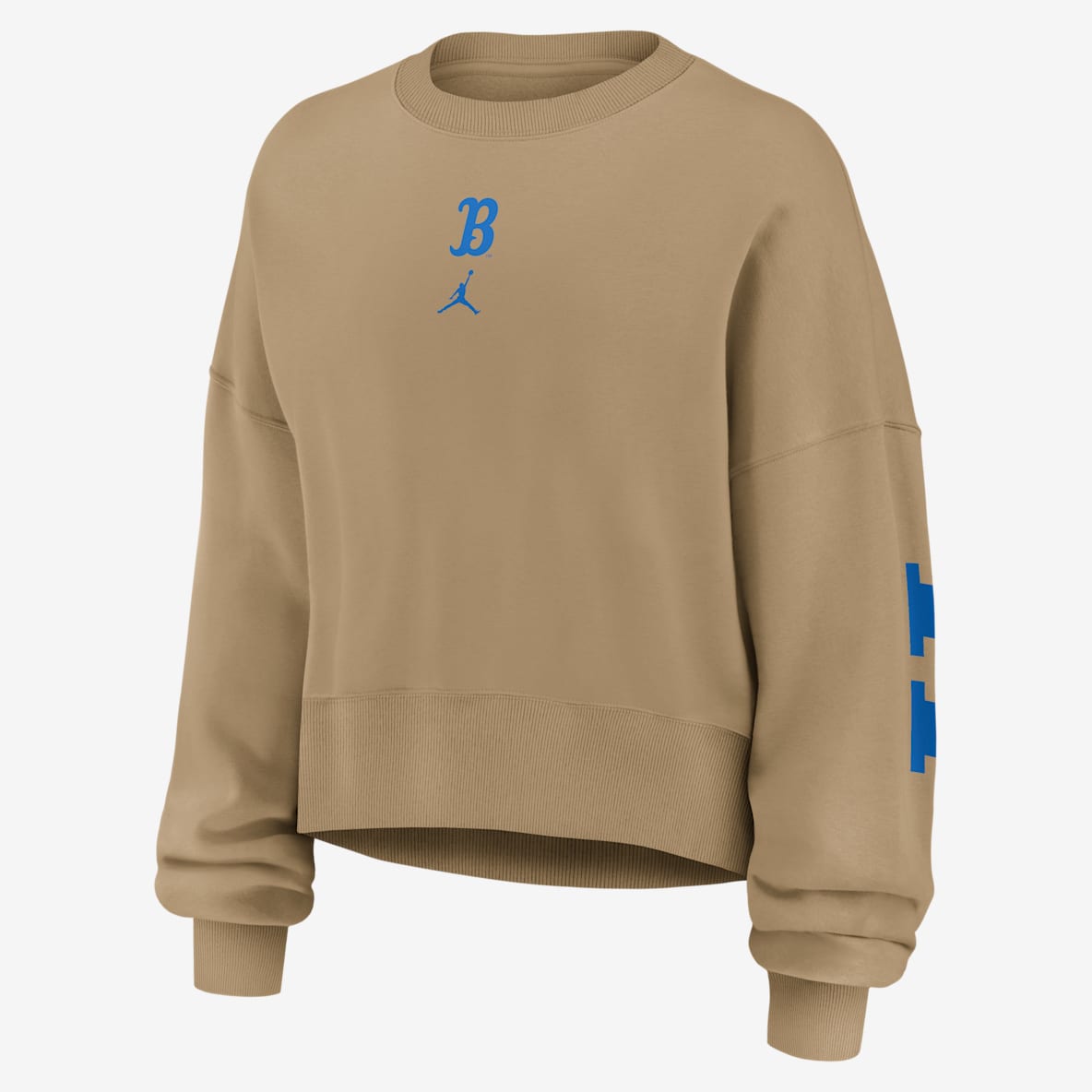 UCLA Phoenix 2-Hit UCLA Phoenix 2-Hit Sudadera de cuello redondo sin cierre universitaria marca Jordan para mujer