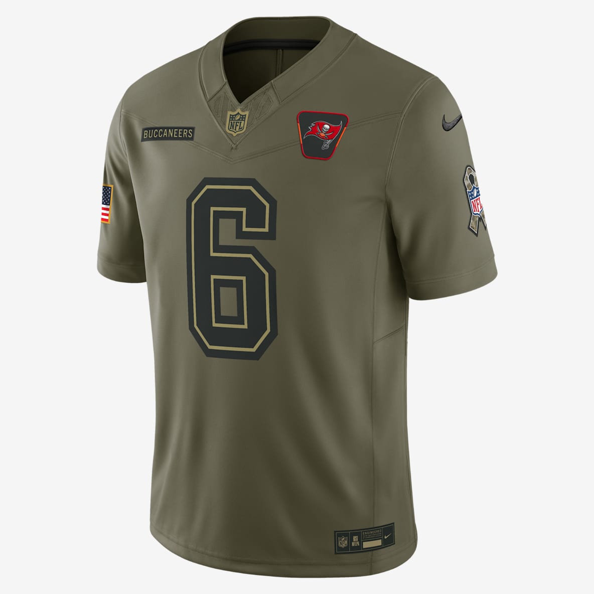 Baker Mayfield Tampa Bay Buccaneers Salute to Service Baker Mayfield Tampa Bay Buccaneers Salute to Service Men's Nike Dri-FIT NFL Limited Jersey