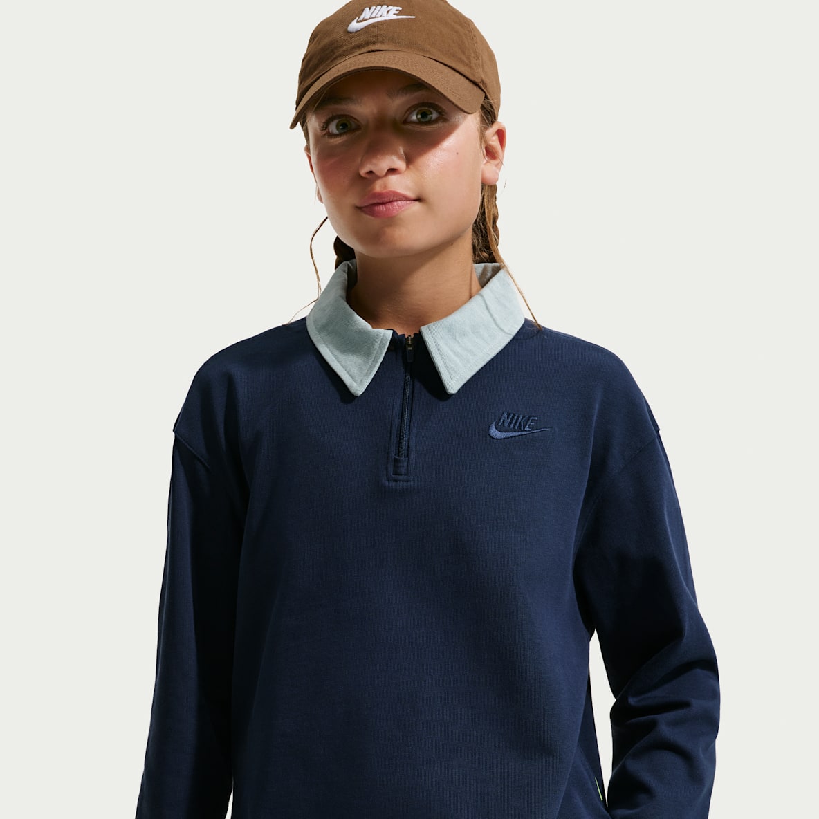 Nike Sportswear Collection Big Kids' (Girls') Long-Sleeve Polo Top