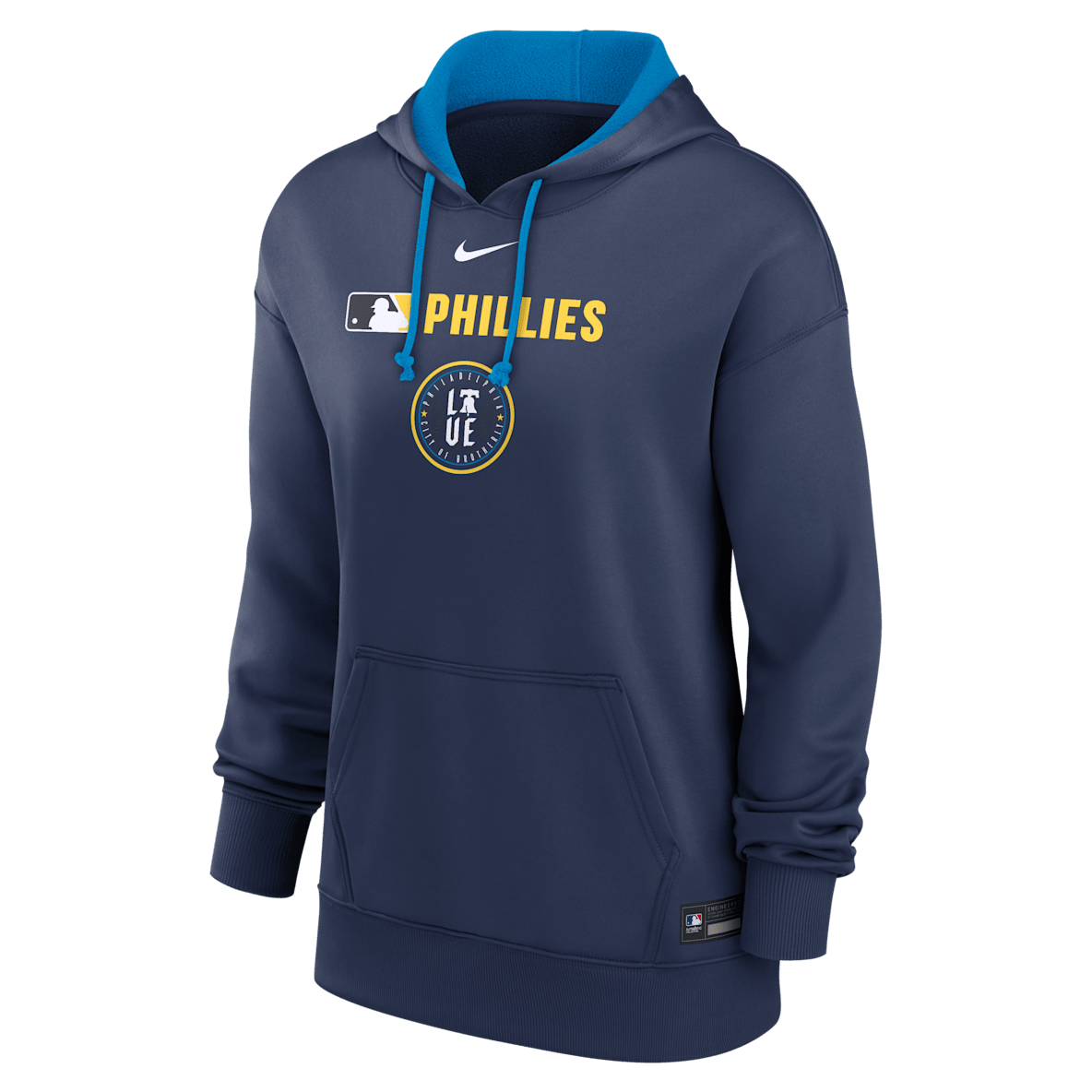 Philadelphia Phillies Authentic Collection City Connect Women's Nike Therma MLB Pullover Hoodie