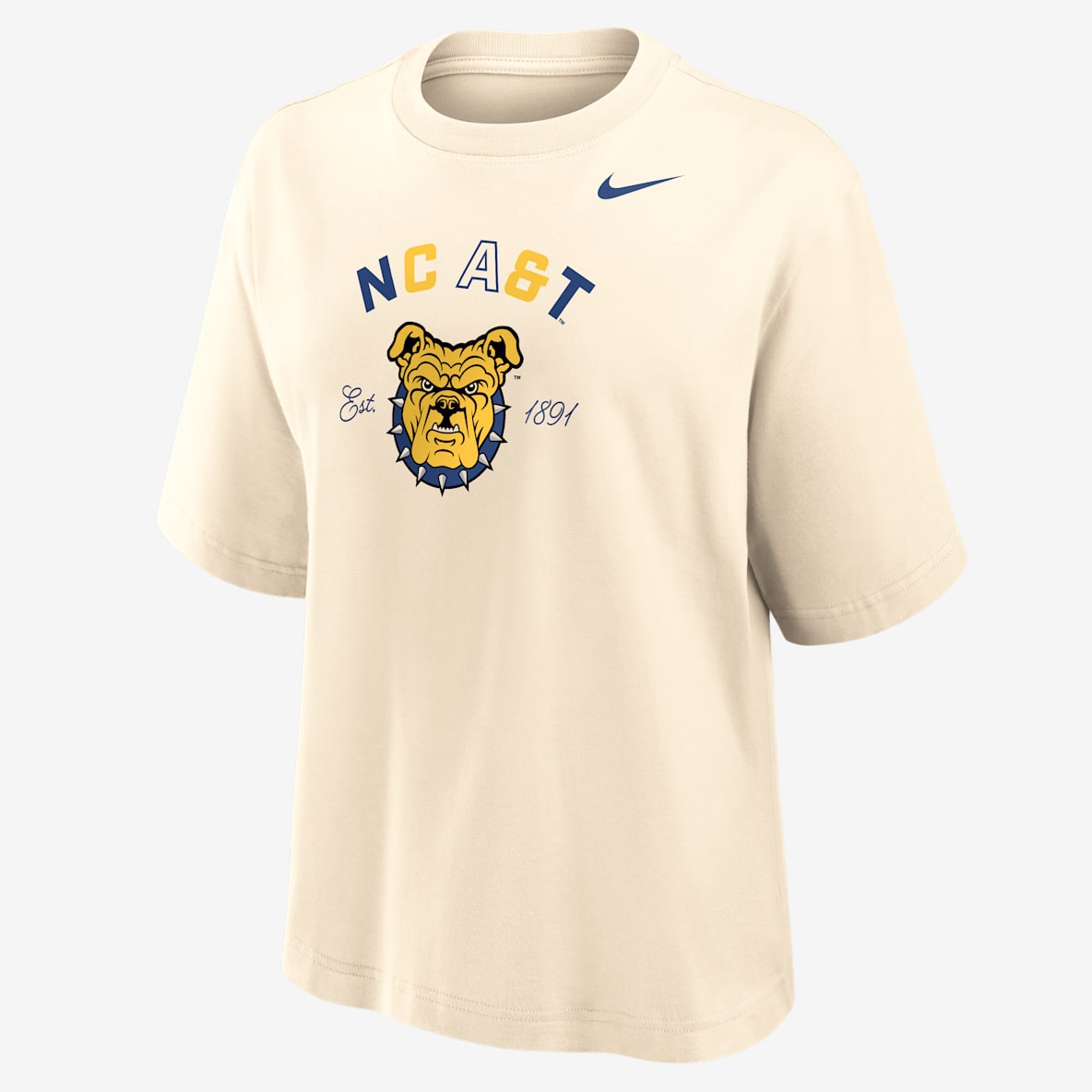 Nike College (North Carolina A&T University) Nike College (North Carolina A&T University) Women's Boxy Cotton T-Shirt