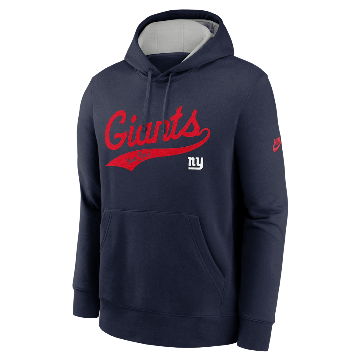 New York Giants Rewind Club Logo New York Giants Rewind Club Logo Men's Nike NFL Pullover Hoodie