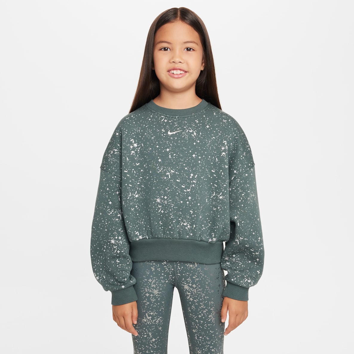 Nike Sportswear Club Fleece Nike Sportswear Club Fleece Big Kids' (Girls') Crew-Neck Sweatshirt