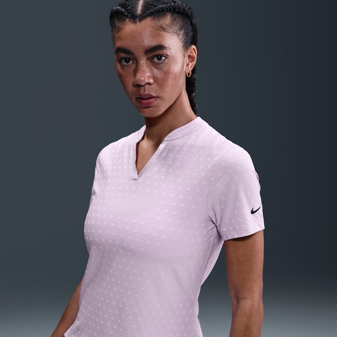 Nike Tour Women's Dri-FIT Short-Sleeve Blade Jacquard Golf Polo