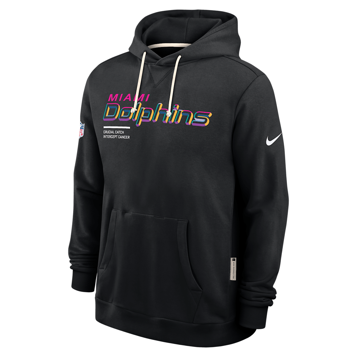 Miami Dolphins Crucial Catch Sideline Miami Dolphins Crucial Catch Sideline Men's Nike Dri-FIT NFL Pullover Hoodie