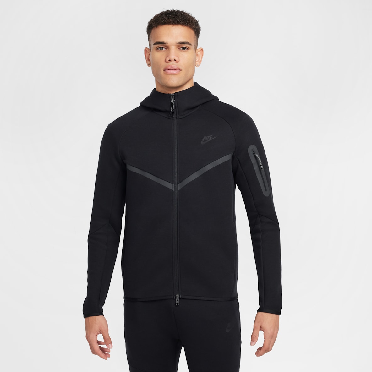 Black Tech Fleece Hoodies Sweatshirts Nike RO