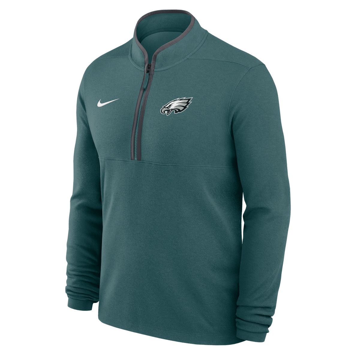 Philadelphia Eagles Logo Victory Philadelphia Eagles Logo Victory Men's Nike Dri-FIT NFL 1/2-Zip Long-Sleeve Top