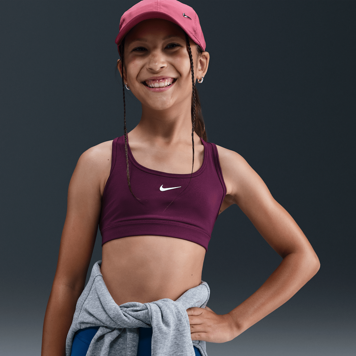 Nike Swoosh Nike Swoosh Sport-BH für Mädchen