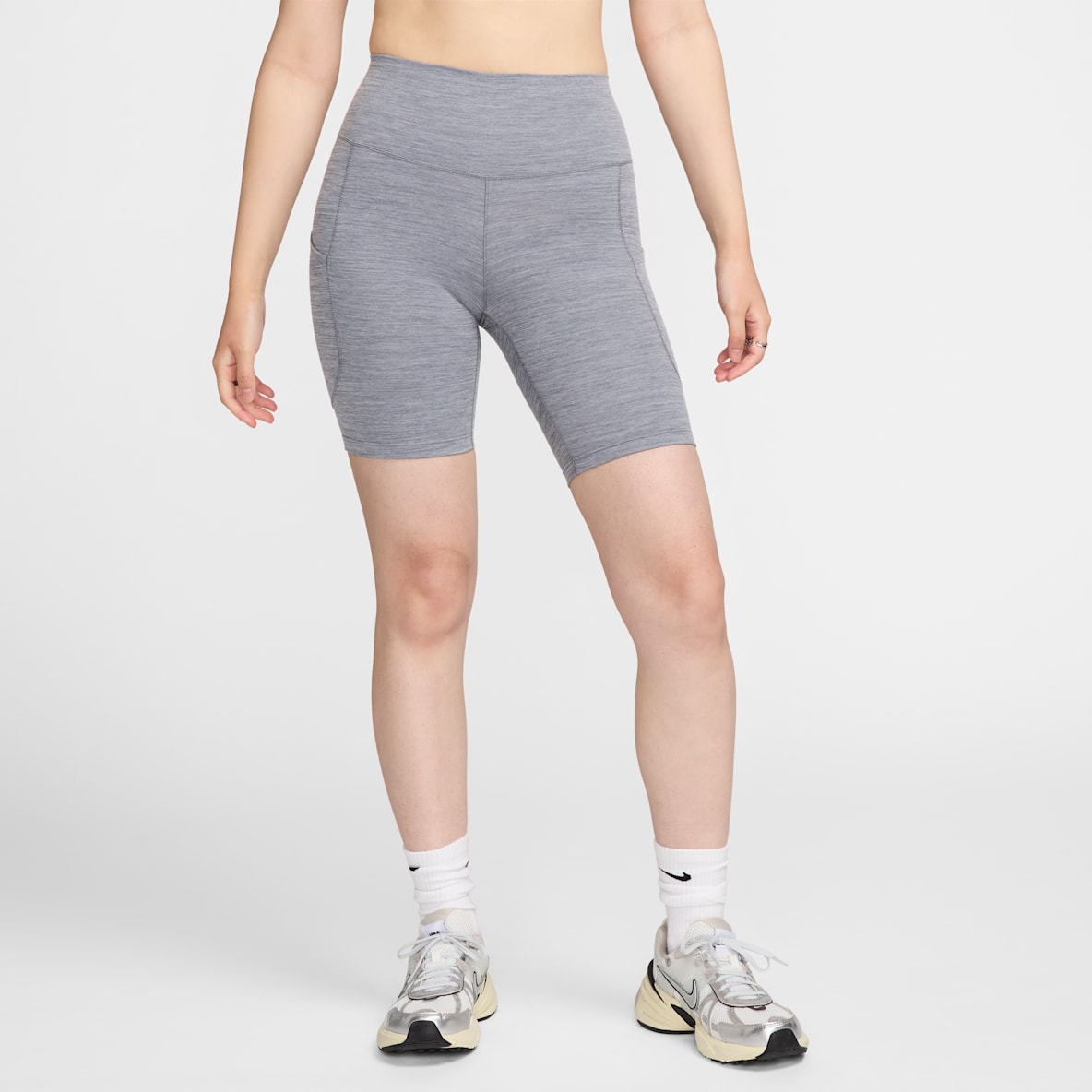 Nike One Nike One Women's High-Waisted 8" Biker Shorts with Pockets