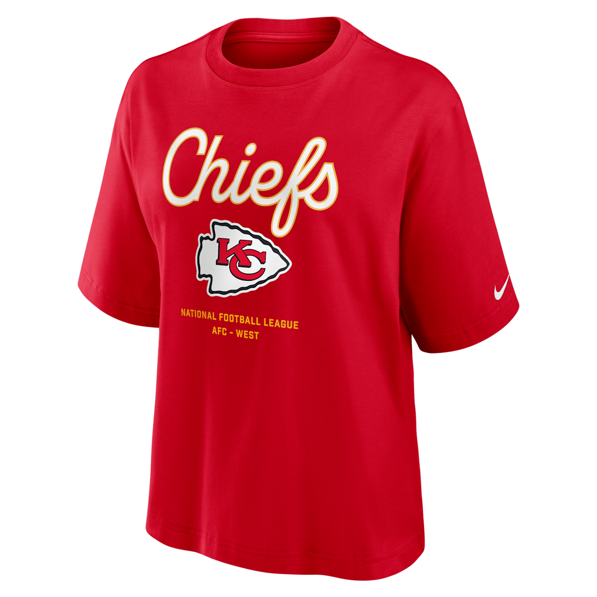Kansas City Chiefs Essential Script Boxy Kansas City Chiefs Essential Script Boxy Women's Nike NFL T-Shirt