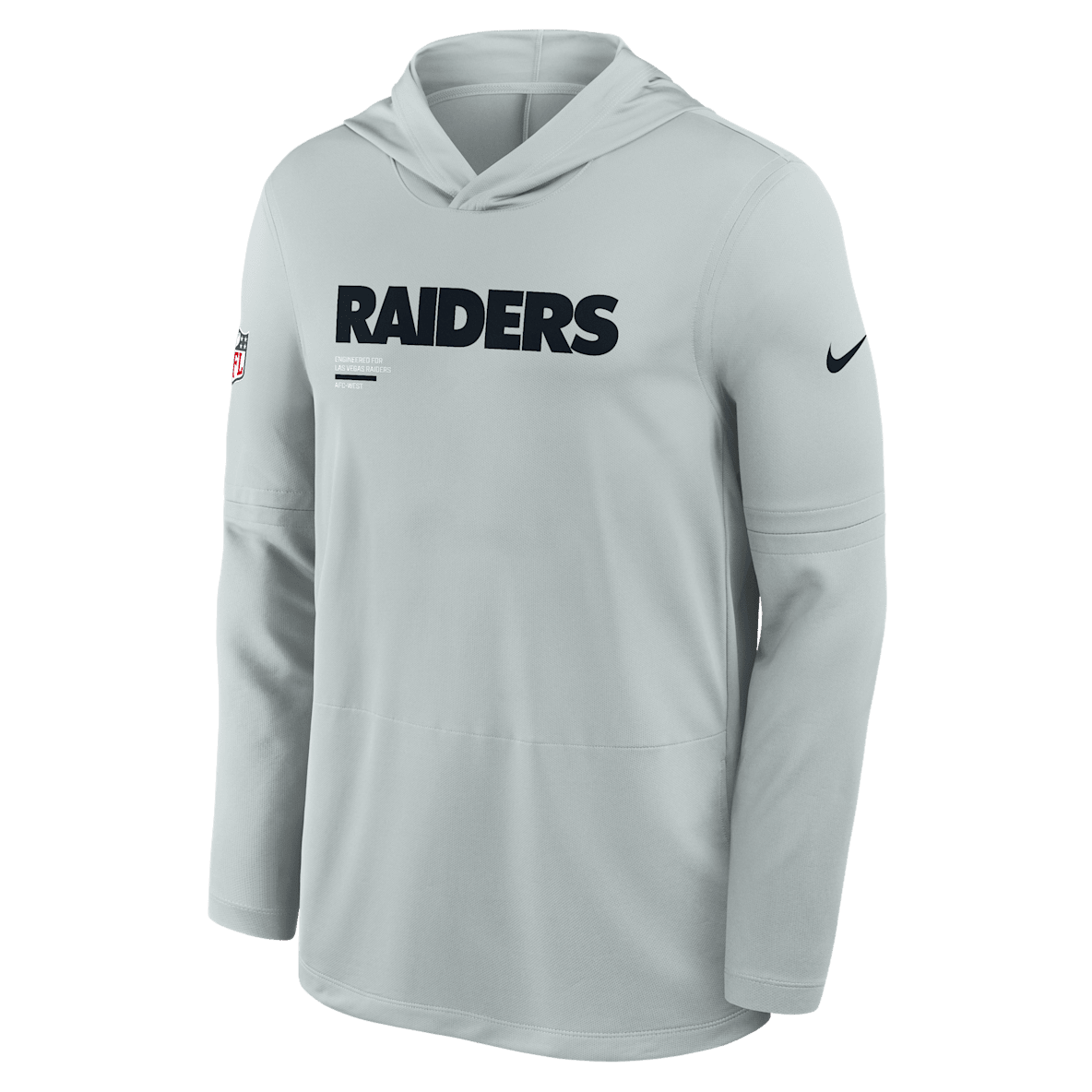 Las Vegas Raiders Pure Fury Sideline Las Vegas Raiders Pure Fury Sideline Men's Nike Dri-FIT NFL Long-Sleeve Hooded Top