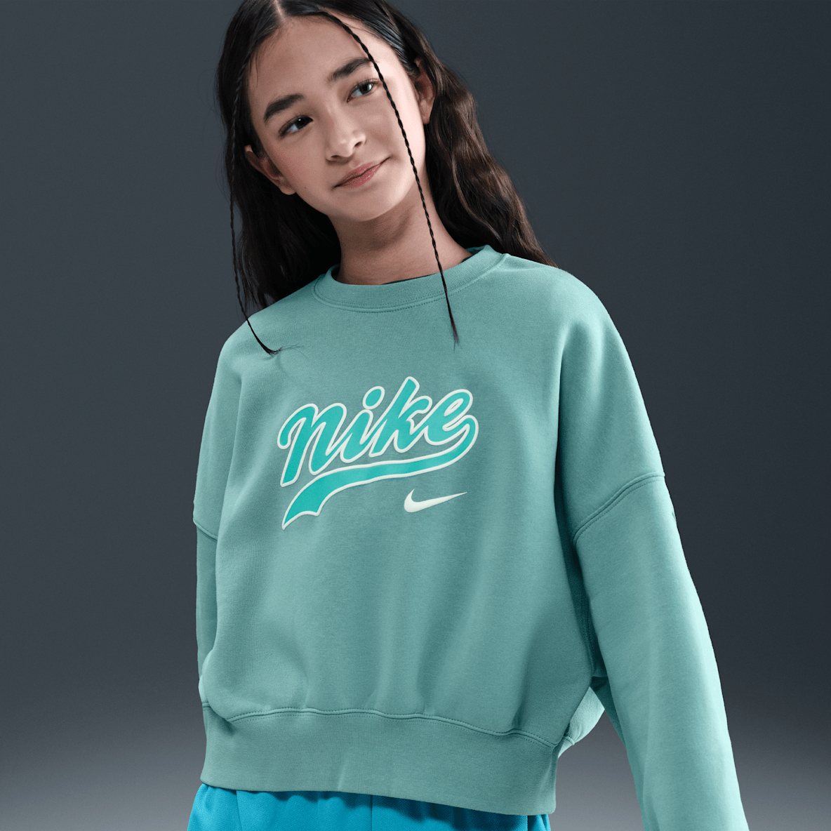 Nike Sportswear Nike Sportswear Older Kids' (Girls') Cropped Fleece Sweatshirt