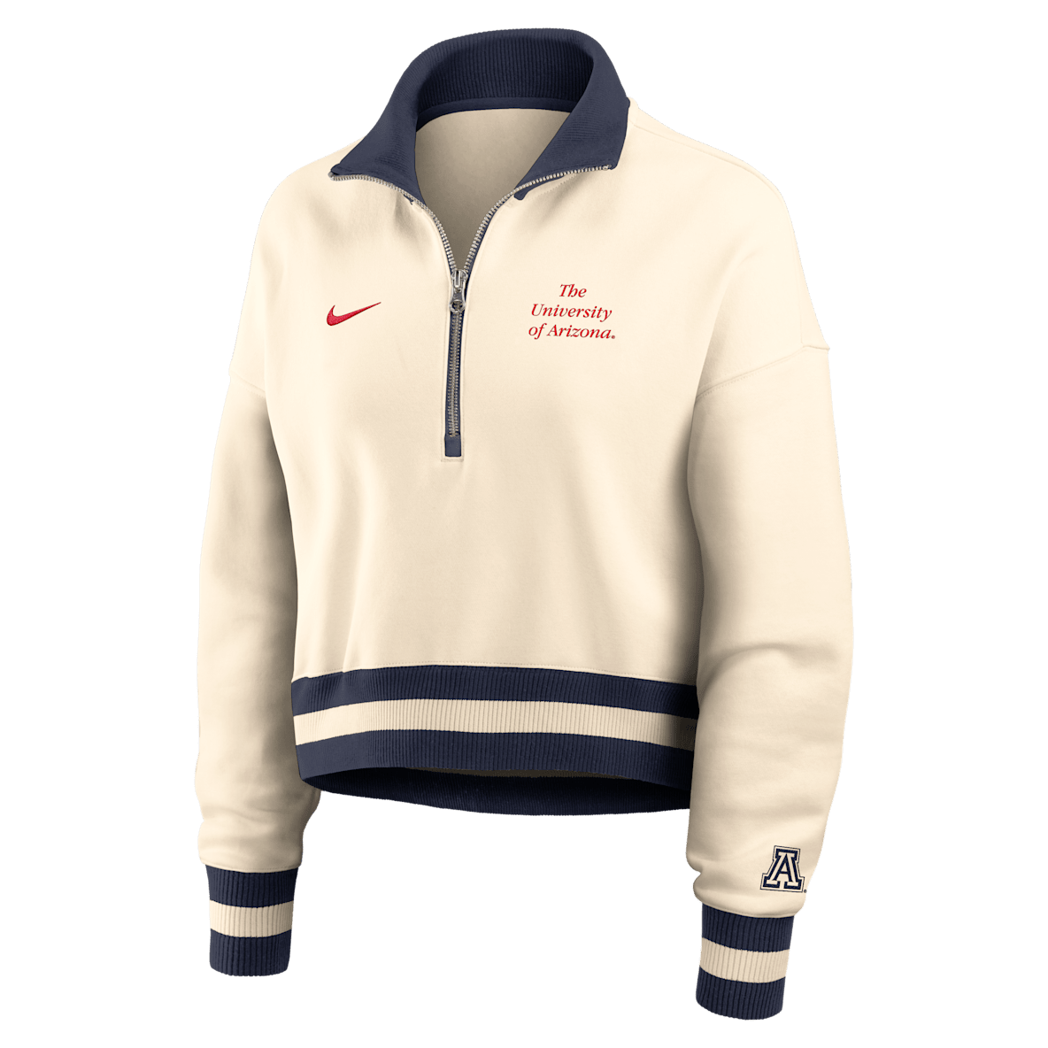 Arizona Legacy Arizona Legacy Women's Nike College Cropped 1/4-Zip Crew