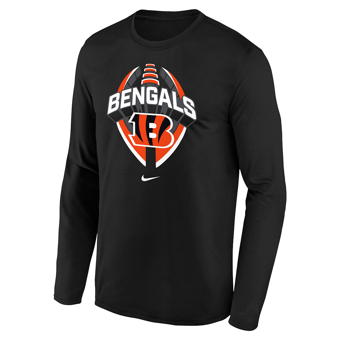 Cincinnati Bengals Legend Icon Big Kids' Nike Dri-FIT NFL Long-Sleeve T-Shirt