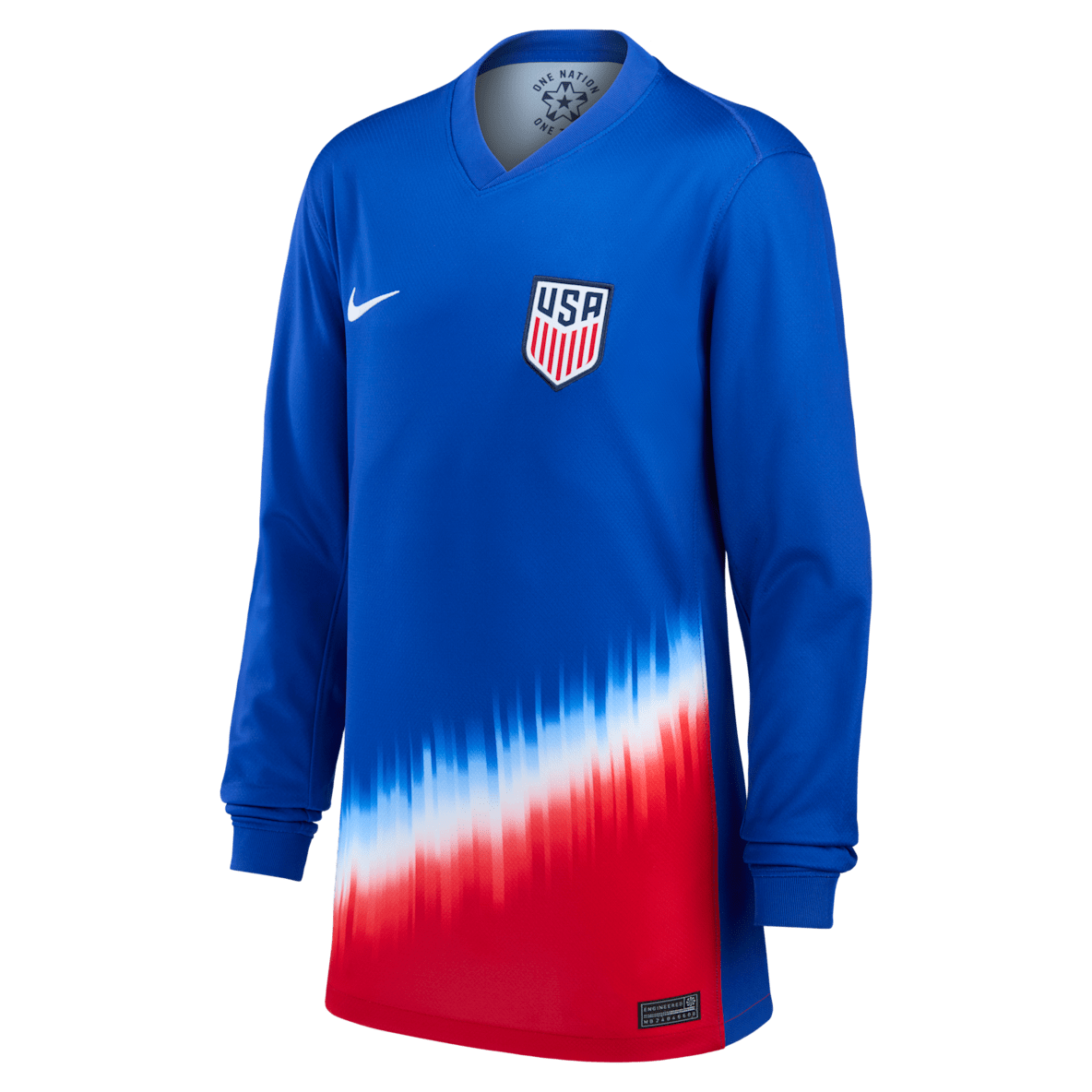 USMNT 2024 Stadium Away USMNT 2024 Stadium Away Big Kids' Nike Dri-FIT Soccer Long-Sleeve Replica Jersey