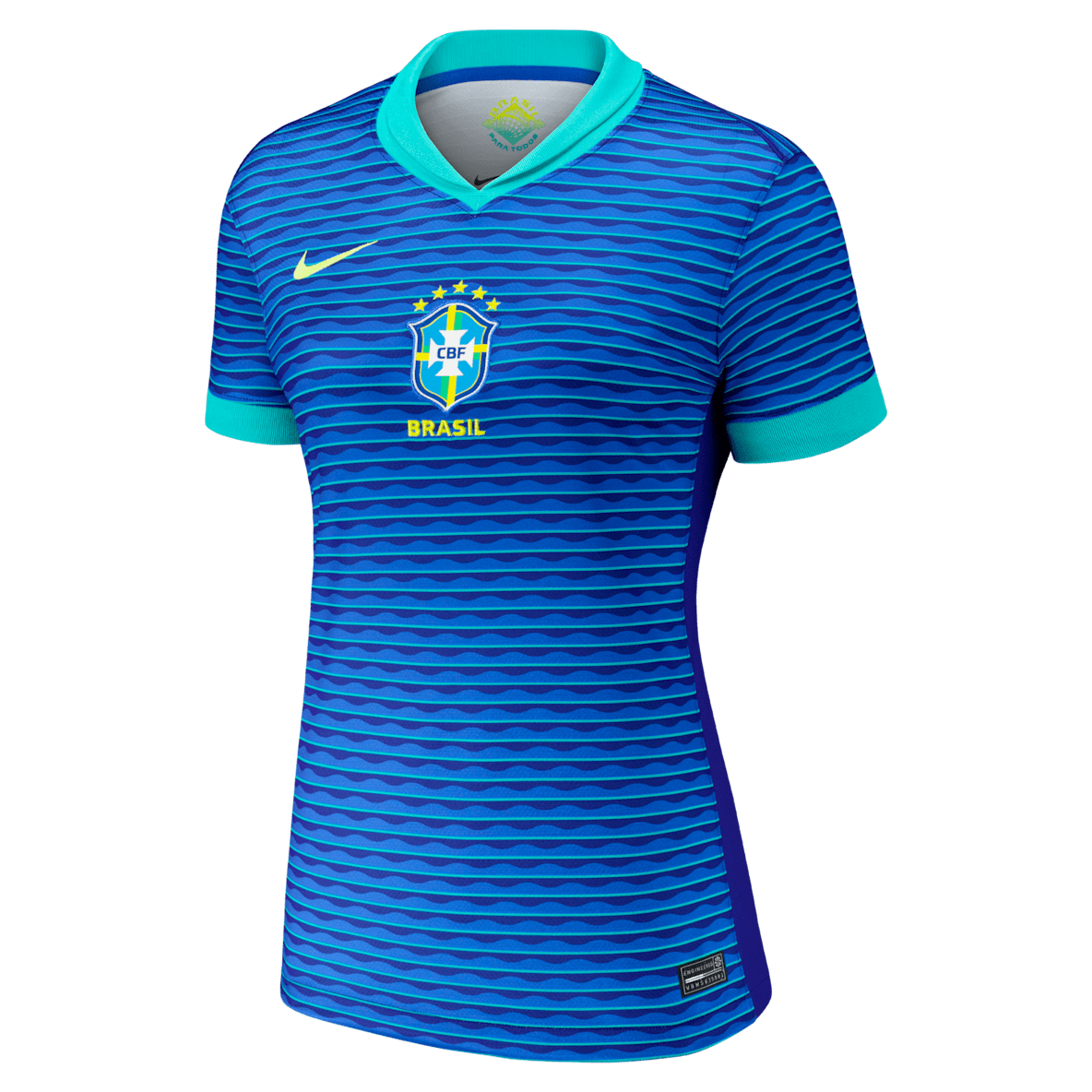 Selección nacional de Brasil visitante 2024 Stadium Vini Jr. Selección nacional de Brasil visitante 2024 Stadium Vini Jr. Jersey de fútbol Nike Dri-FIT para mujer