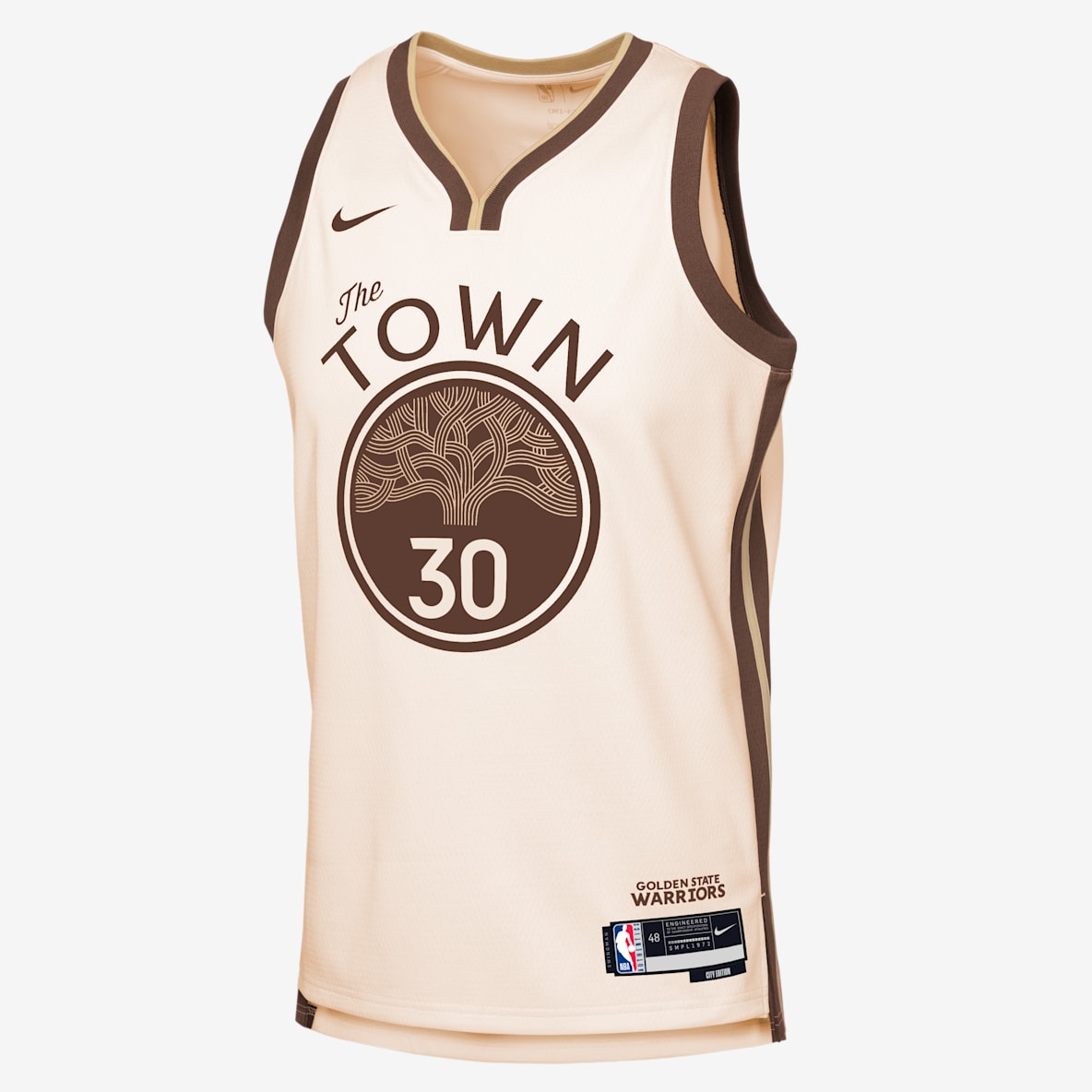 Stephen Curry Golden State Warriors City Edition Jersey Nike de la NBA Swingman para niños talla grande