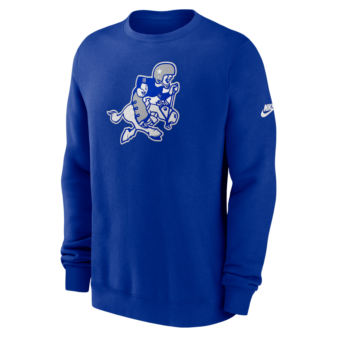 Dallas Cowboys Swing Pass Rewind Club Sudadera de cuello redondo sin cierre Nike de la NFL para hombre