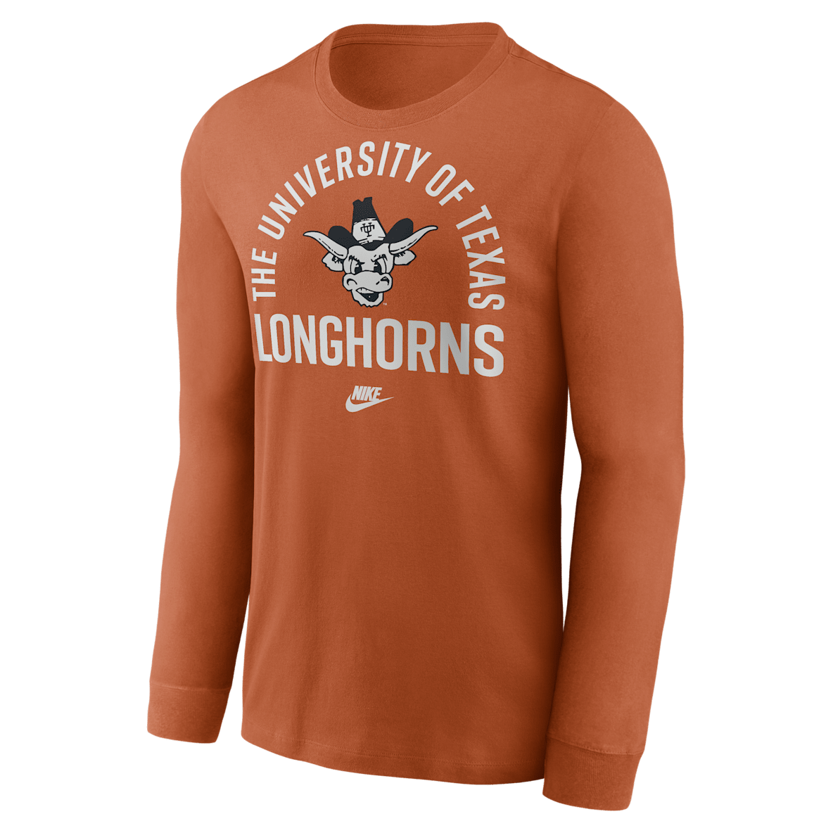 Texas Legacy Arched Logo Texas Legacy Arched Logo Men's Nike College Long-Sleeve T-Shirt