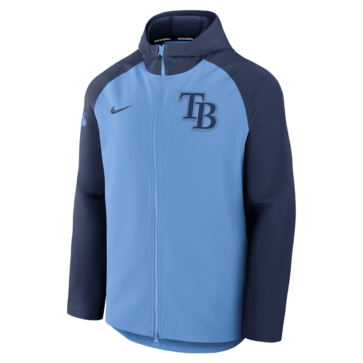 Tampa Bay Rays Authentic Collection Tampa Bay Rays Authentic Collection Chamarra Nike Therma de la MLB de cierre completo para hombre