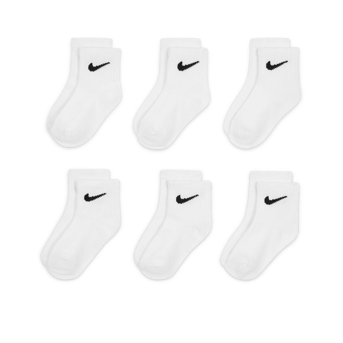 Nike Logo Ankle Socks Box Set (6 Pairs) Nike Logo Ankle Socks Box Set (6 Pairs) Baby Socks