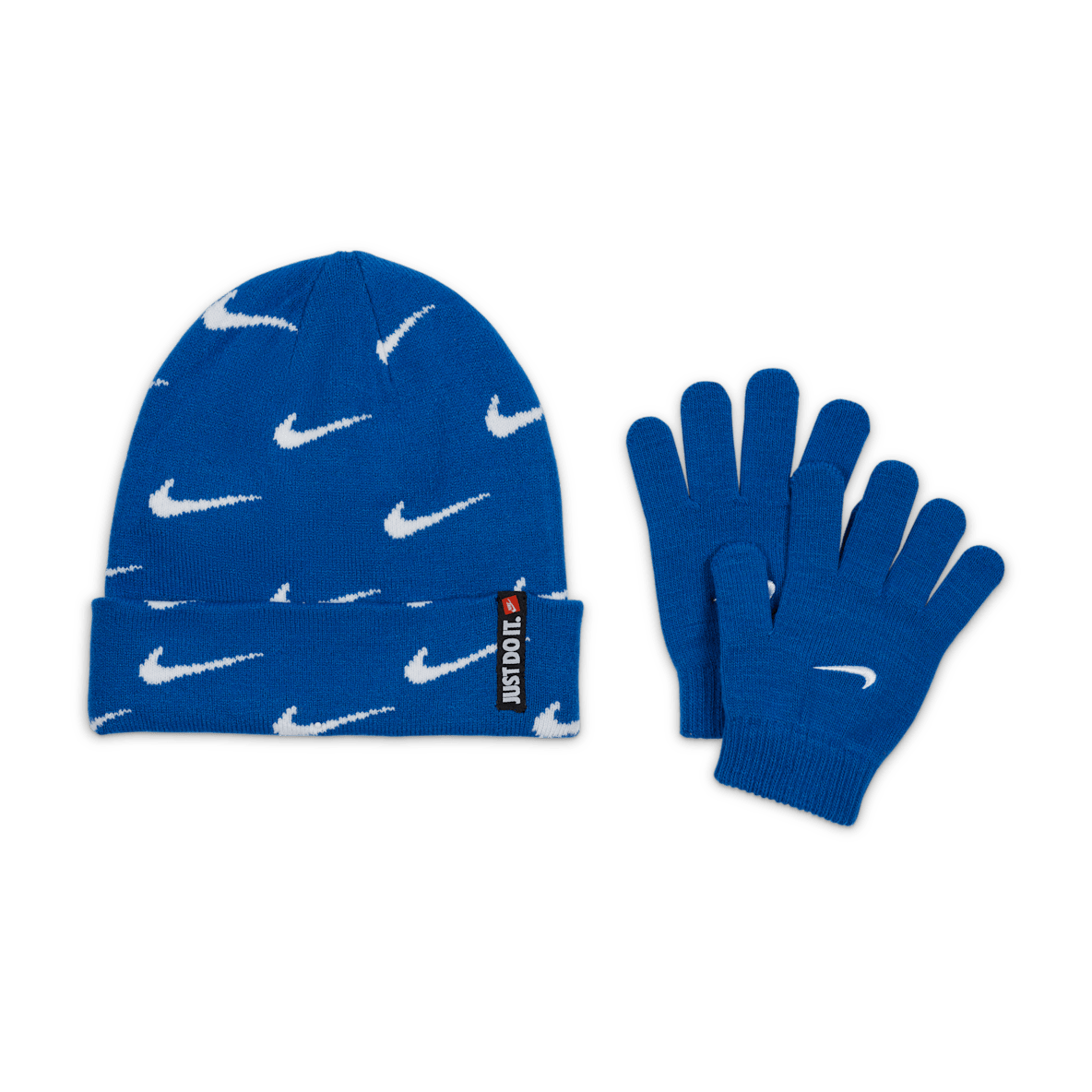 Nike Swoosh Repeat Nike Swoosh Repeat Conjunto de gorro y guantes para niños talla grande