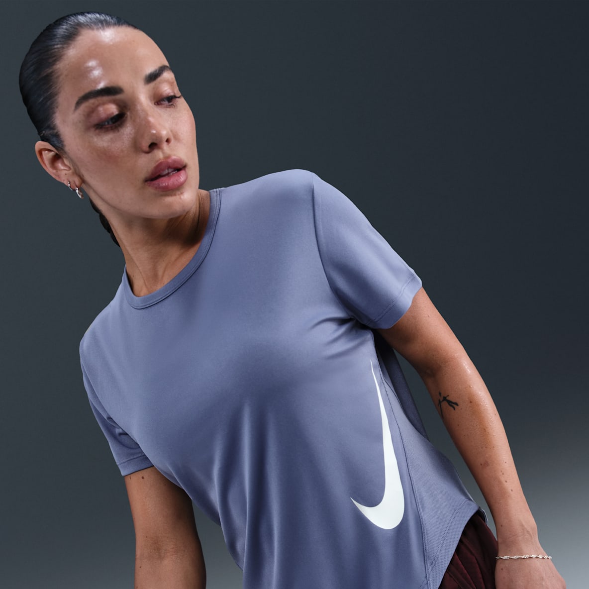 Nike Tempo Swoosh Run Nike Tempo Swoosh Run Women's Dri-FIT Short-Sleeve Running Top